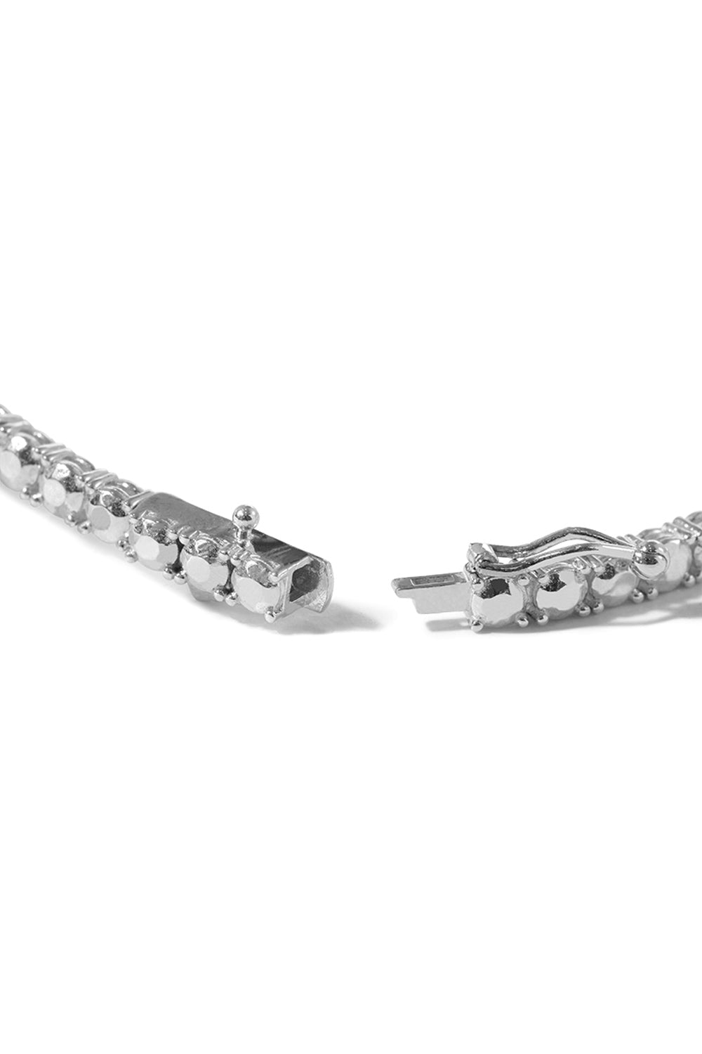 SILVER DIAMOND TENNIS BRACELET M