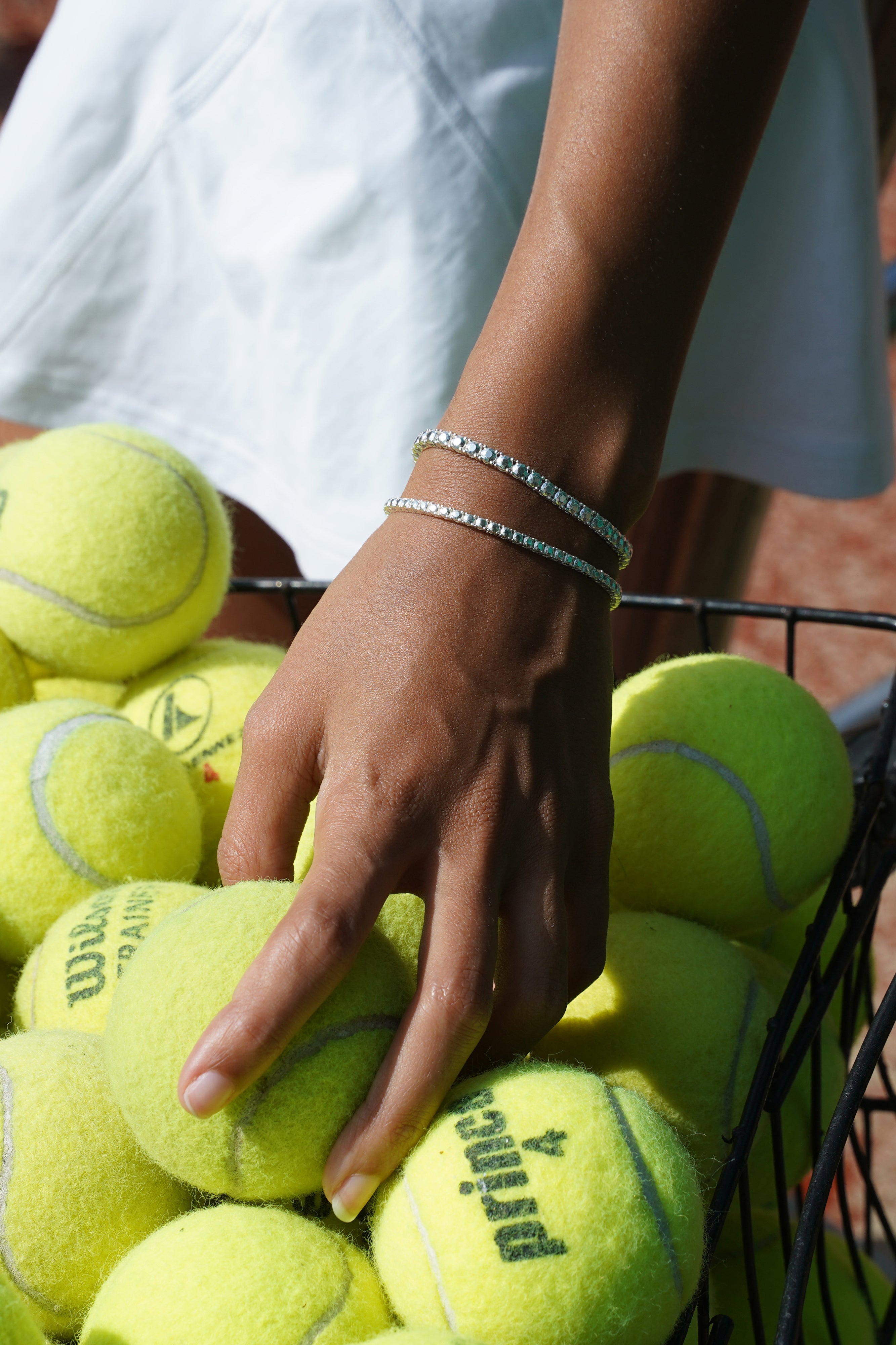 SILVER DIAMOND TENNIS BRACELET S