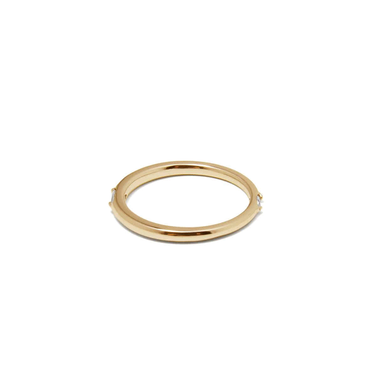 SLIM BODY DUO MARQUISE DIAMOND YELLOW GOLD RING - COLDFRAME