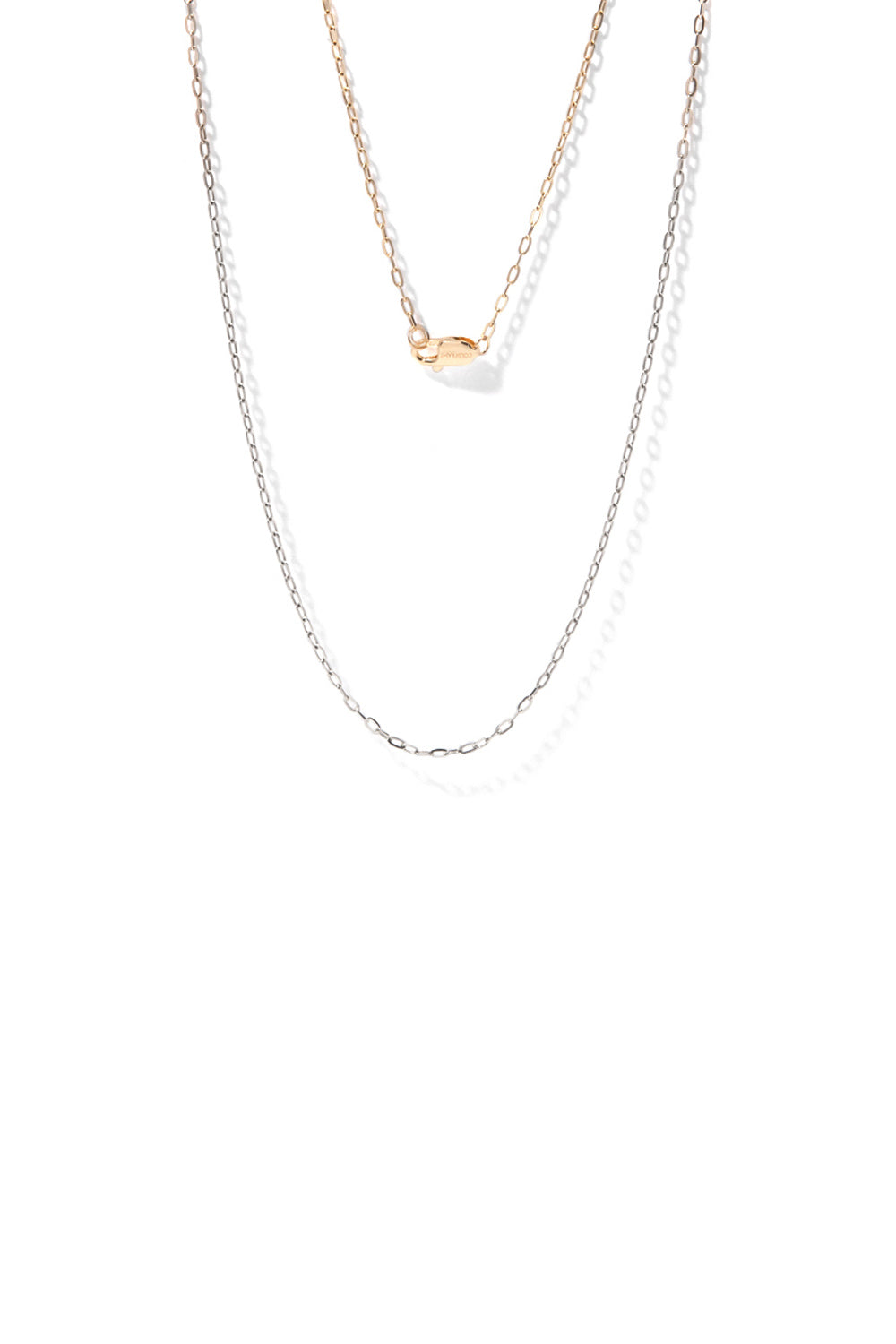 TWO TONES GOLD CHAIN NECKLACE