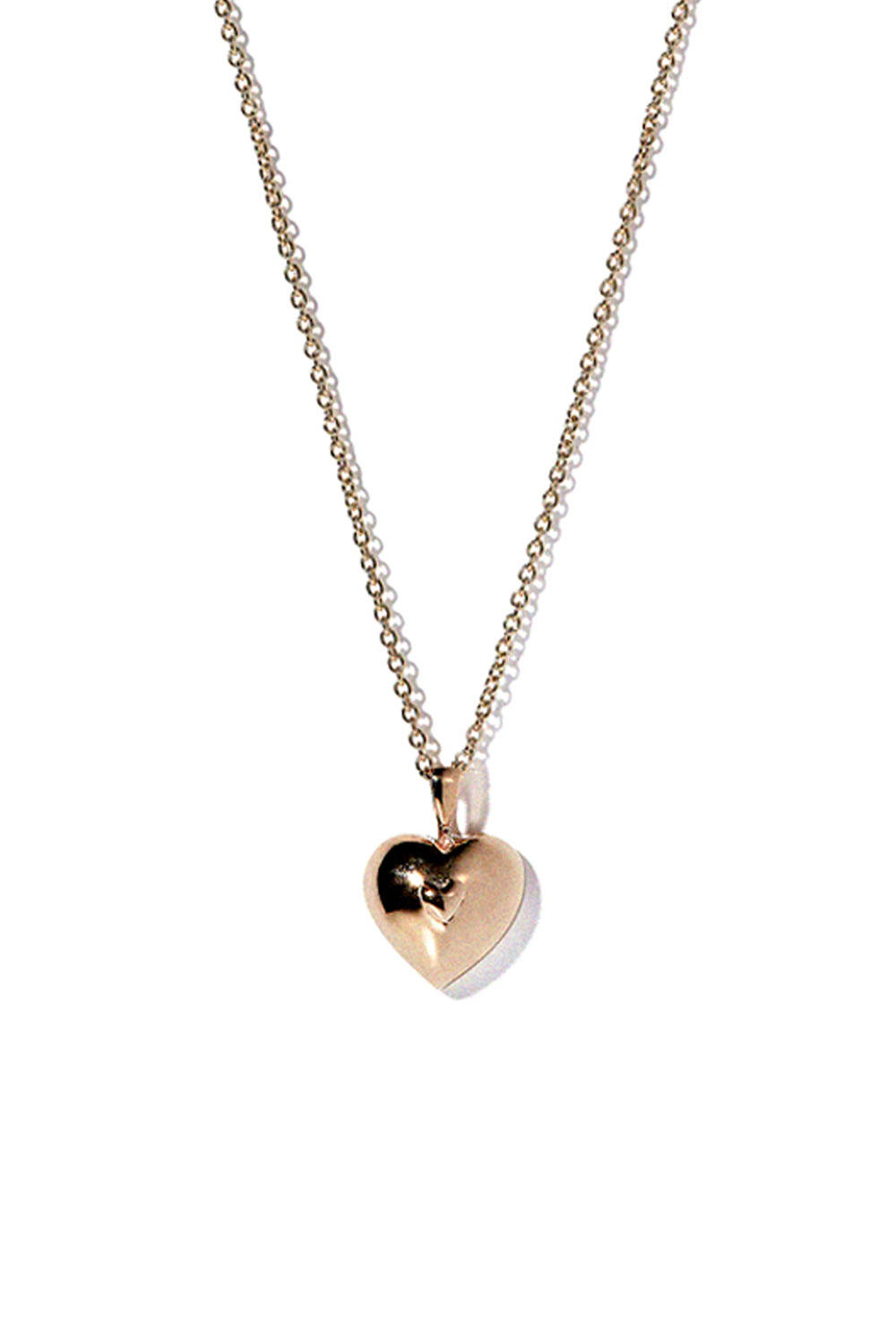 VERY VINTAGE GOLD HEART PENDANT NECKLACE