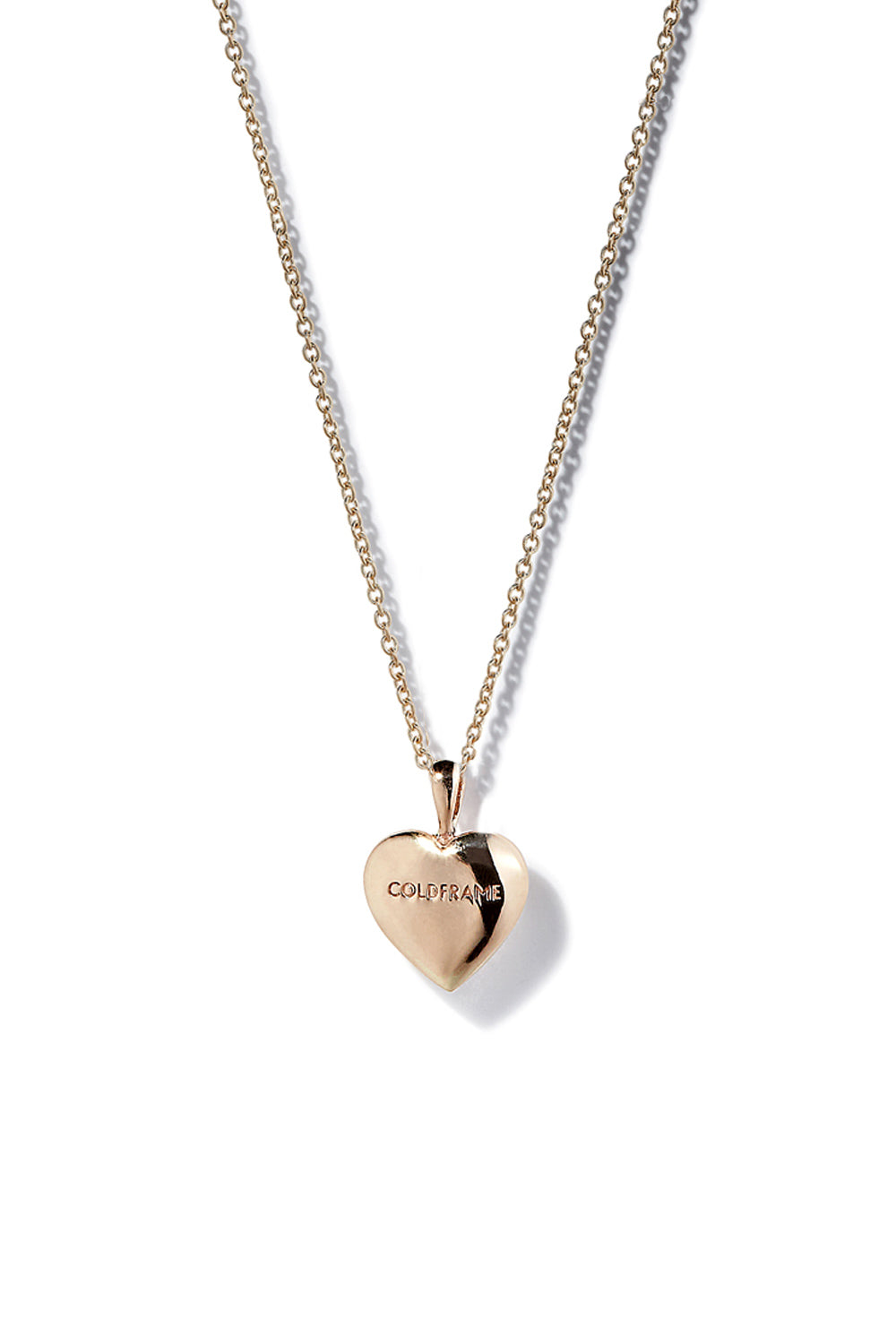 VERY VINTAGE GOLD HEART PENDANT NECKLACE