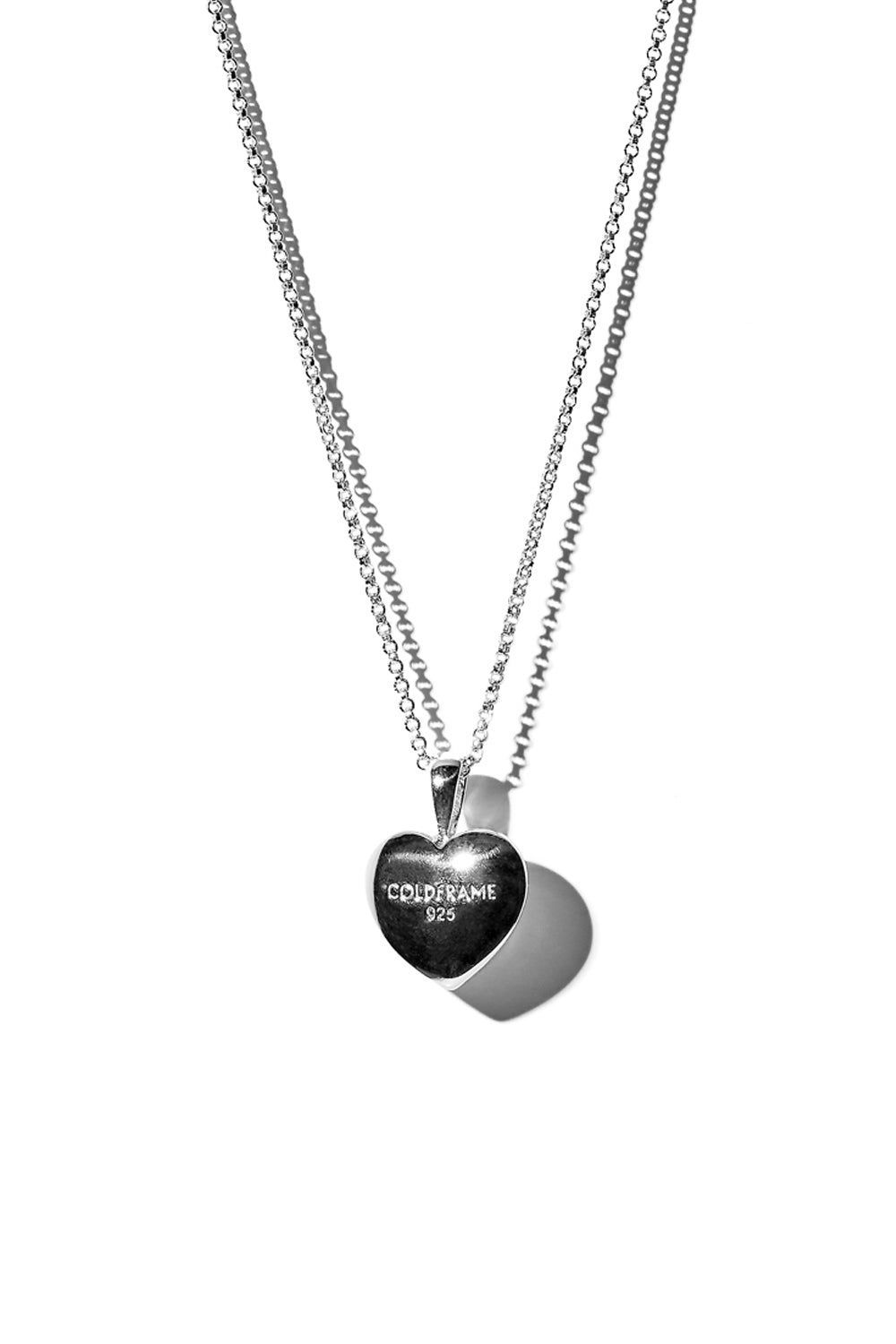 VERY VINTAGE SILVER HEART PENDANT NECKLACE